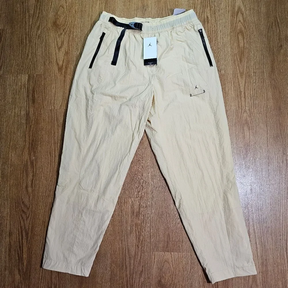 Nike Air Jordan 23 Engineered Repel Woven Jogger Pants DQ8066-252 Sesame Size XL